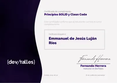 Principios SOLID y Clean Code
